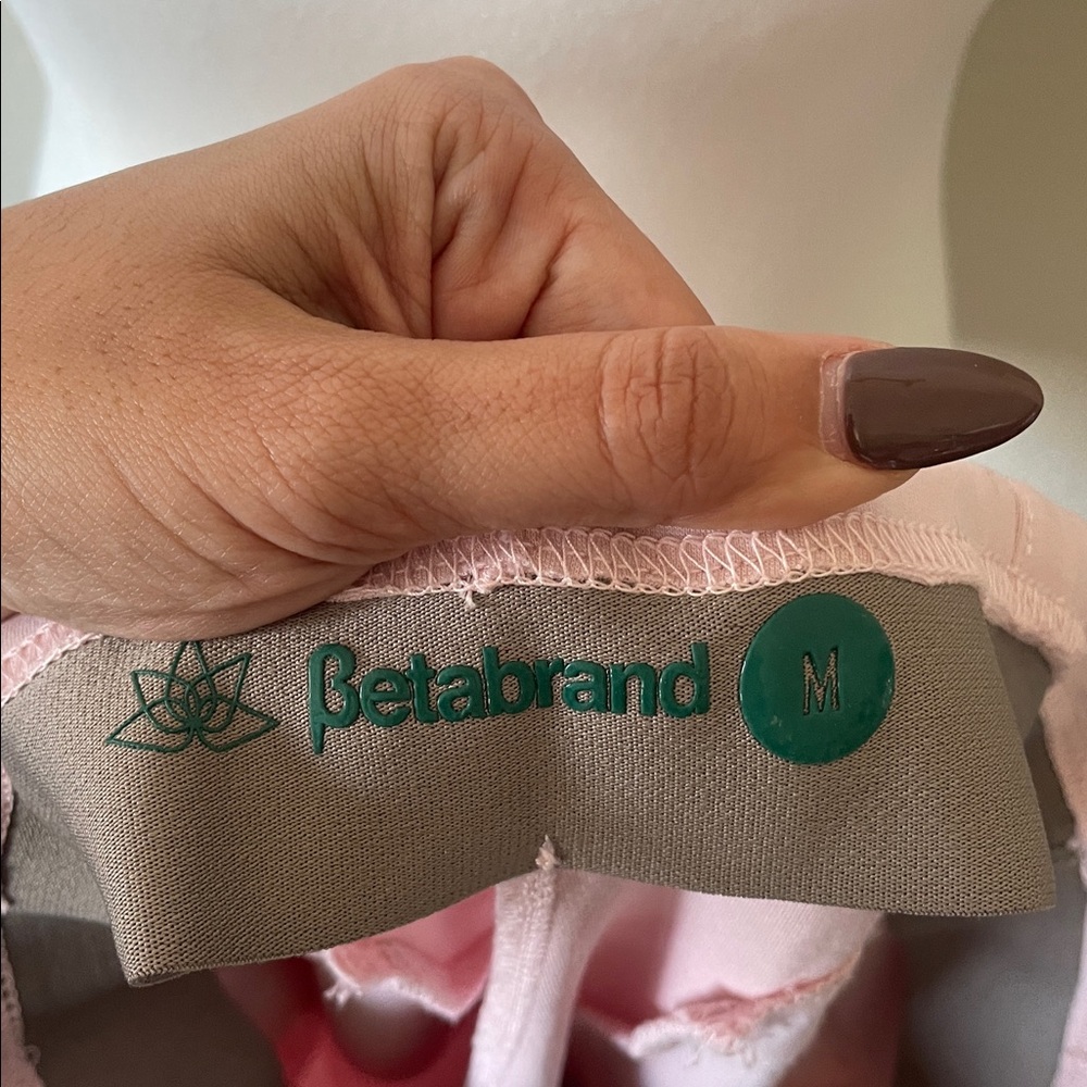 Betabrand Blush Pink High-Rise Tailored Ankle Yoga Dress Pants with Belt Size M - Picture 9 of 10